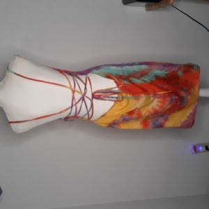 SHEIN curve tie dye strappy backed womens top